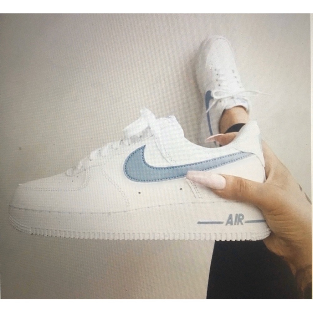 ⚡️Custom Nike Air Force 1 (Blue-Gray)⚡️
